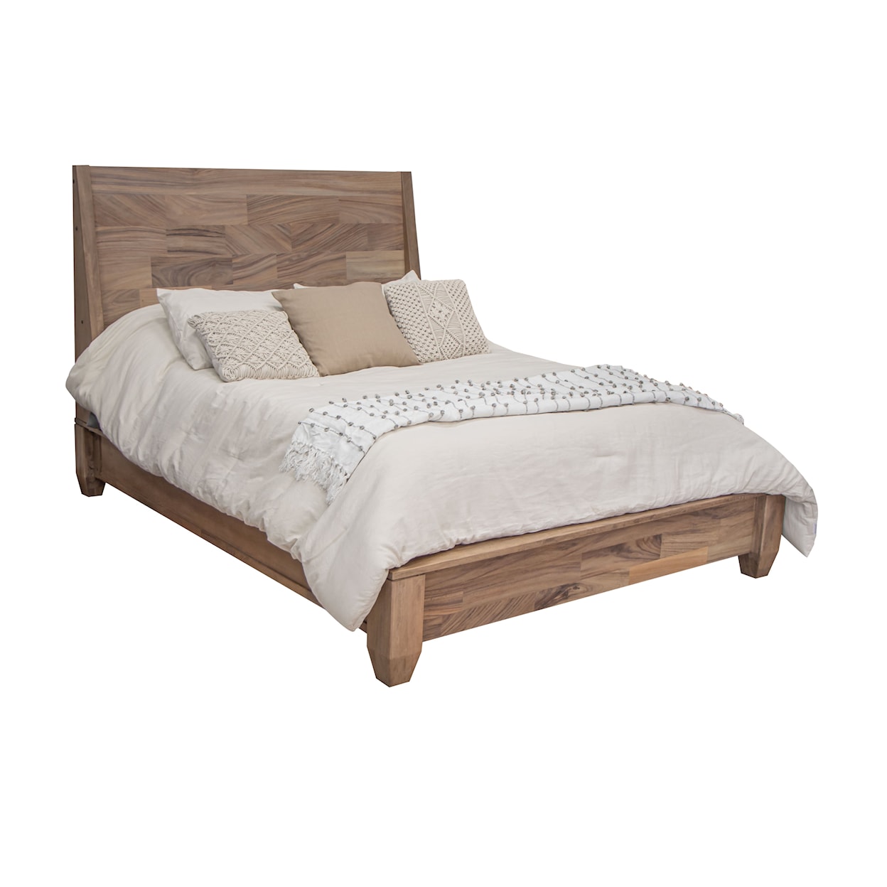 International Furniture Direct Parota Nova Queen Platform Bed