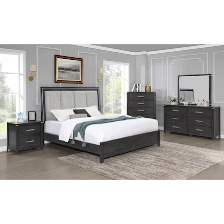 Transitional 5-Piece Queen Bedroom Set