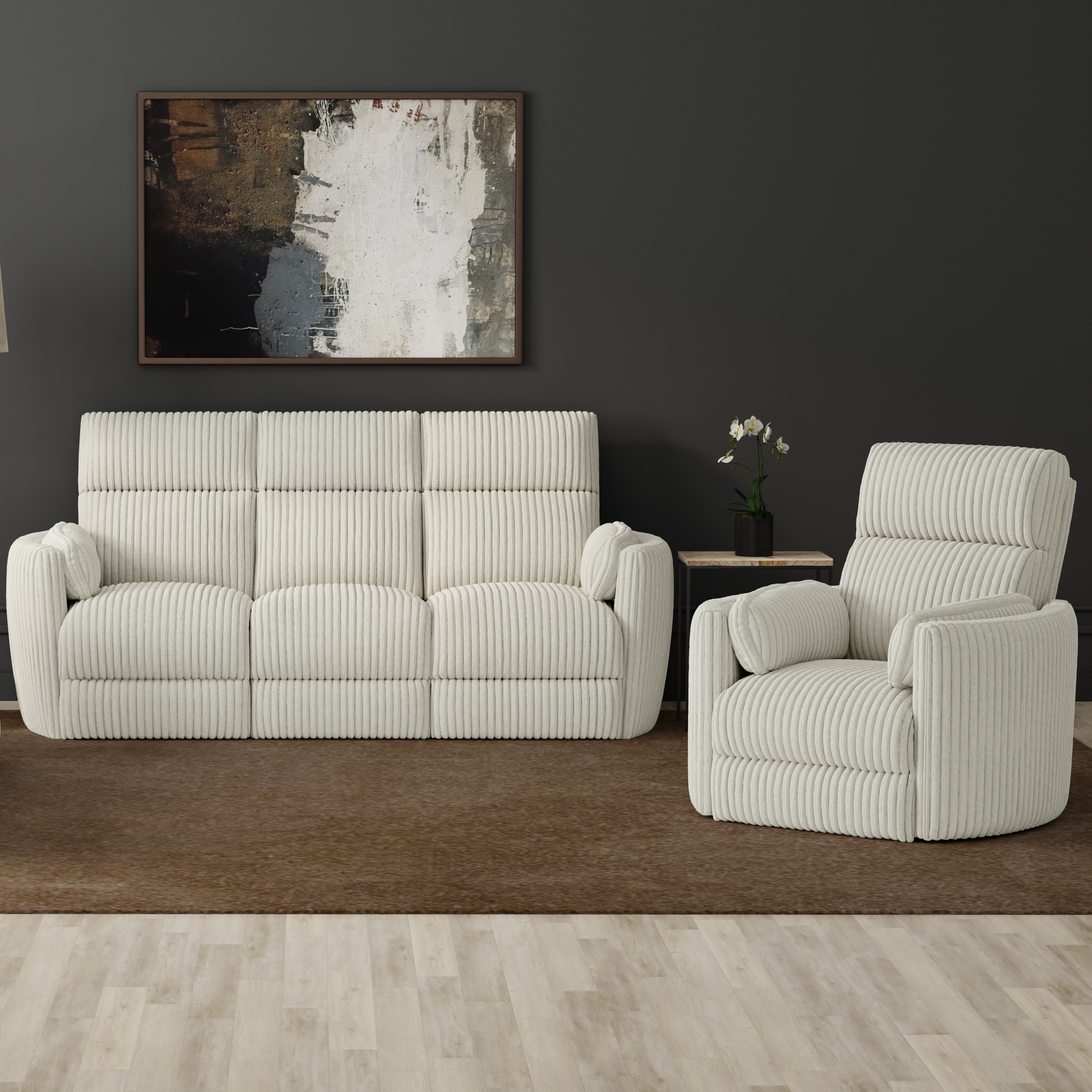 Parker Living Radius Power Reclining Sofa and Recliner Set