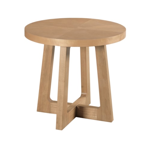 Contemporary Round End Table