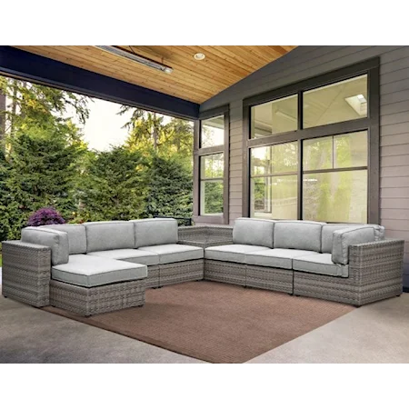 7-Piece Outdoor Sectional Sofa
