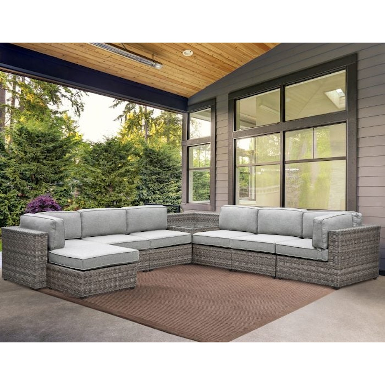 Steve Silver Tamyra Outdoor Sectional Sofa Groups