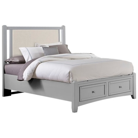 Linen Upholstered King Bed