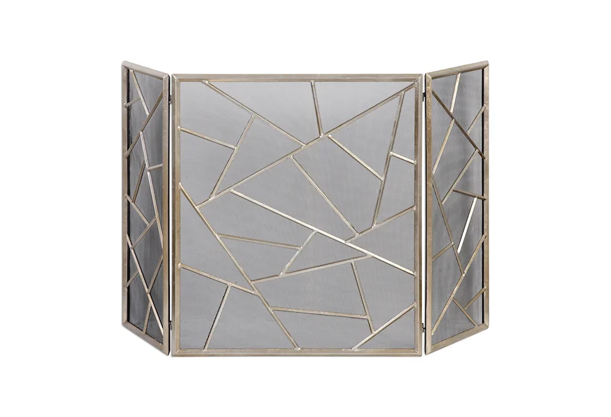 Accessories Armino Modern Fireplace Screen by Uttermost at Corner Furniture