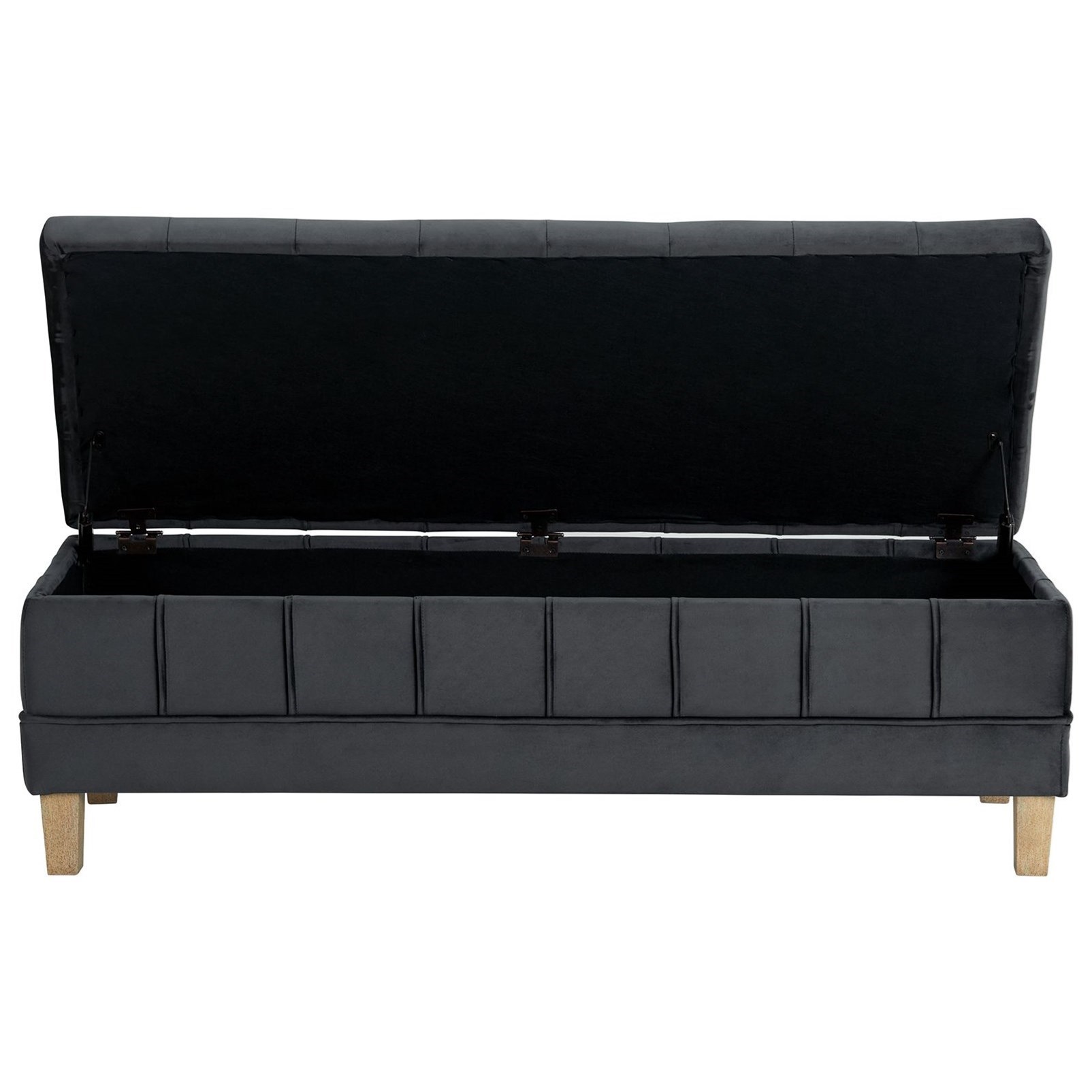 Elements International Crosby- Tufted Storage Ottoman