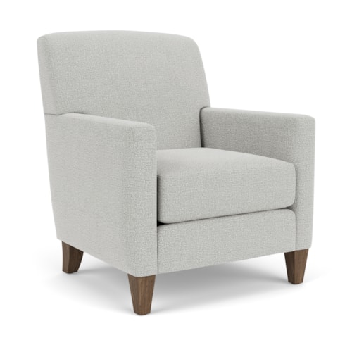 Transitional Accent Chair with Tapered Legs
