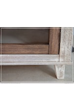 International Furniture Direct Sahara Sahara Rustic 24" Stool with Metal Frame