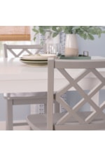 Powell Mayfair Coastal 5-Piece Counter-Height Dining Set