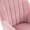 Accentrics Home Home Office Blush Channeled Back Office Chair