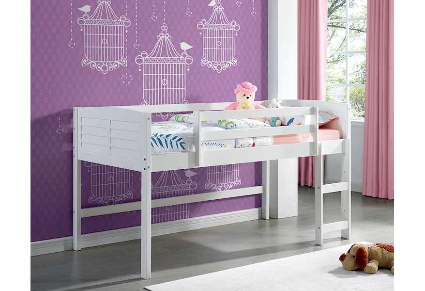 Abigail Twin Size Loft Bed by Furniture of America at Nassau Furniture and Mattress