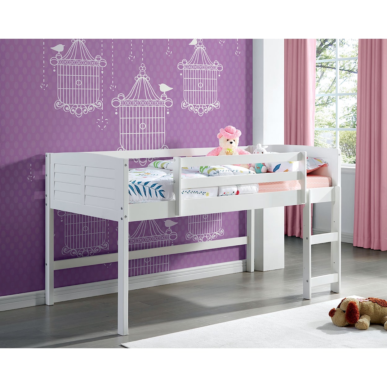 FUSA Abigail Twin Size Loft Bed