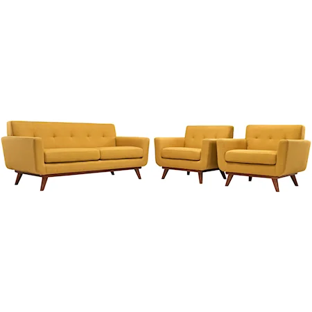 Armchairs and Loveseat Set