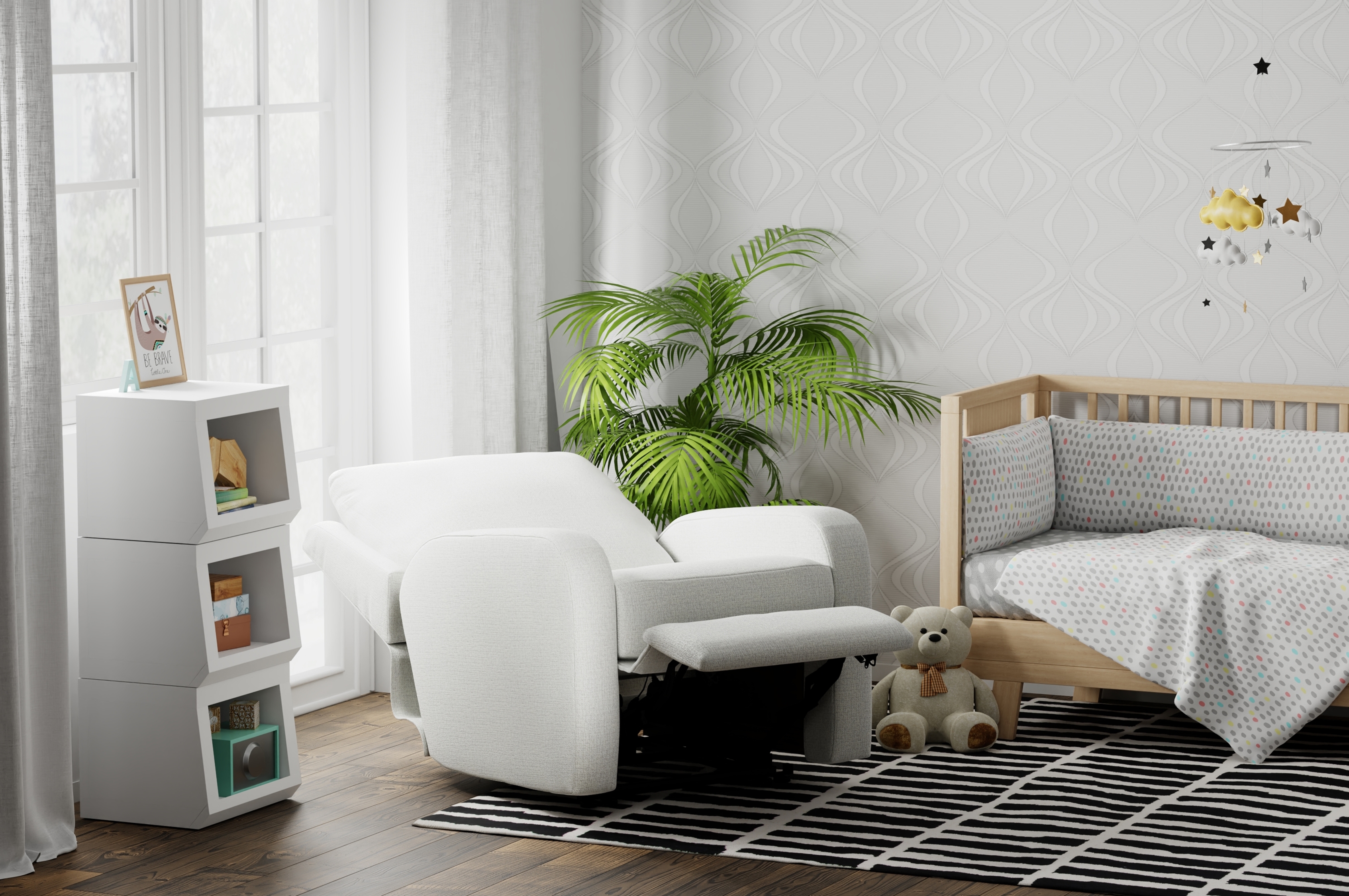 Catnapper Lullaby Power Headrest Power Auto-Glide Recliner