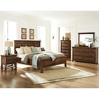 Transitional 5-Piece California King Bedroom Group