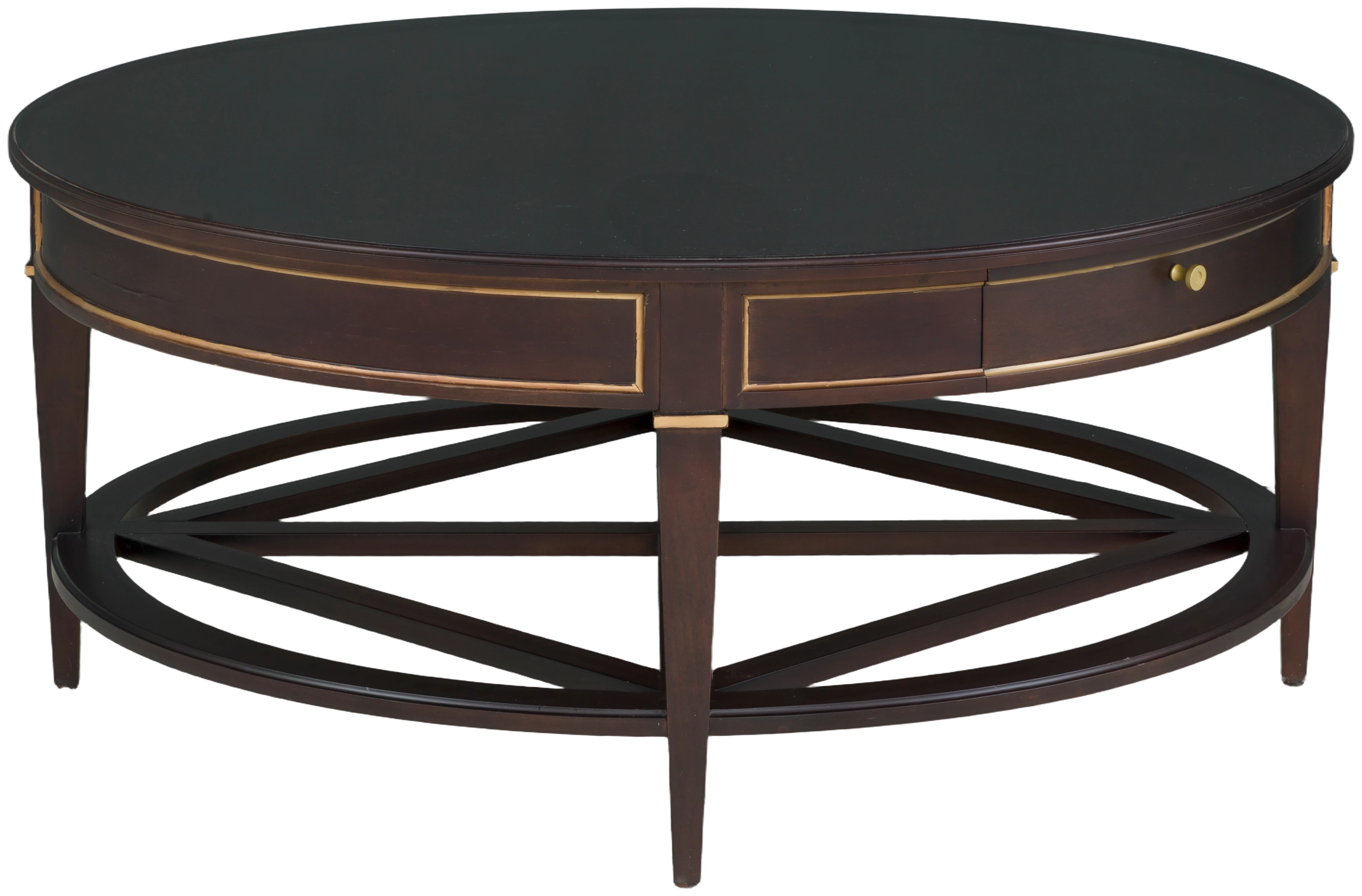 1-Drawer Round Cocktail Table