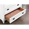 Furniture of America CASTILE 5-Drawer White Bedroom Chest