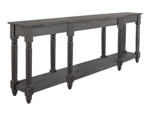 Transitional Sofa Table with Shelf