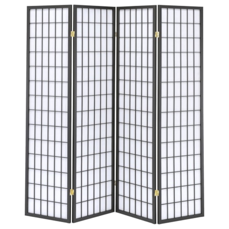 4-Panel Room Divider Folding Shoji Screen