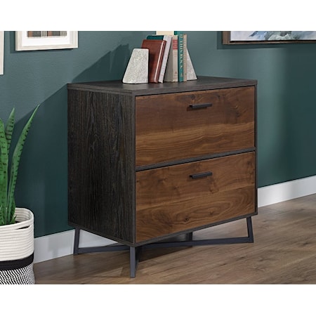 Modern Industrial 2-Drawer Lateral File Cabinet