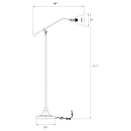 Eduardo Bell Down Bridge Floor Lamp