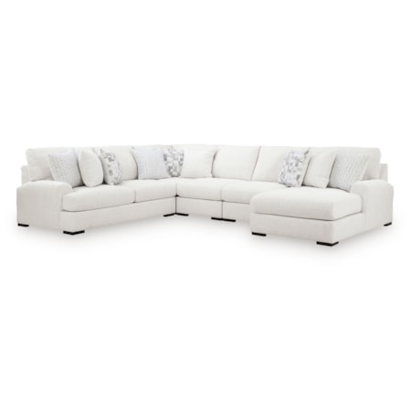 5-Piece Sectional With Chaise