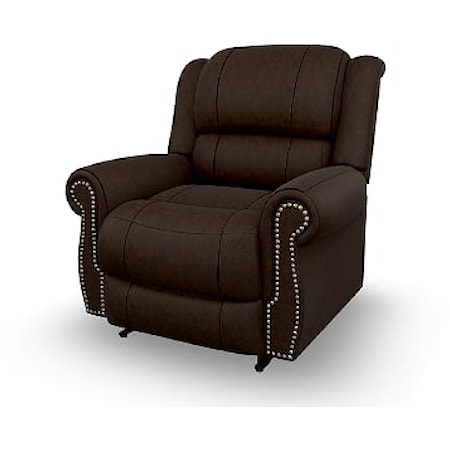 Terrill Power Space Saver Recliner with Rolled Arms