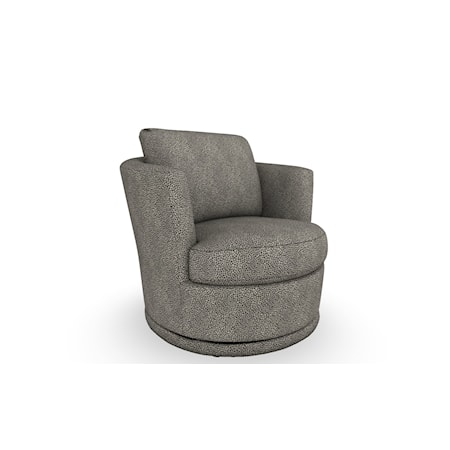 Swivel Barrel Chair