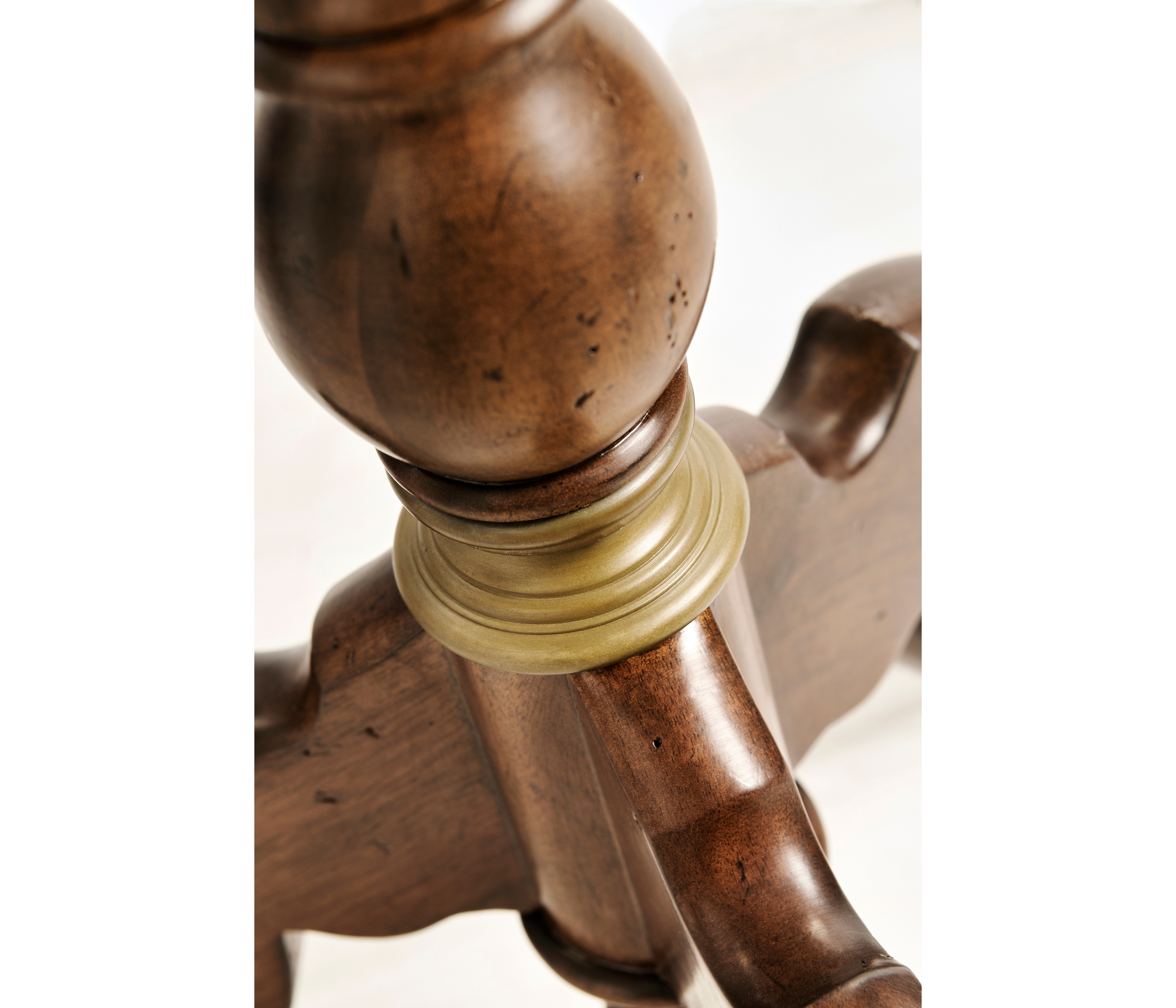 Jonathan Charles JC Traditional Églomisé & Walnut Round Wine Table