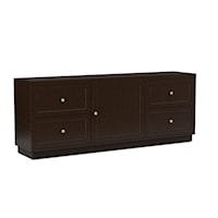 Transitional Customizable Low Profile TV Console