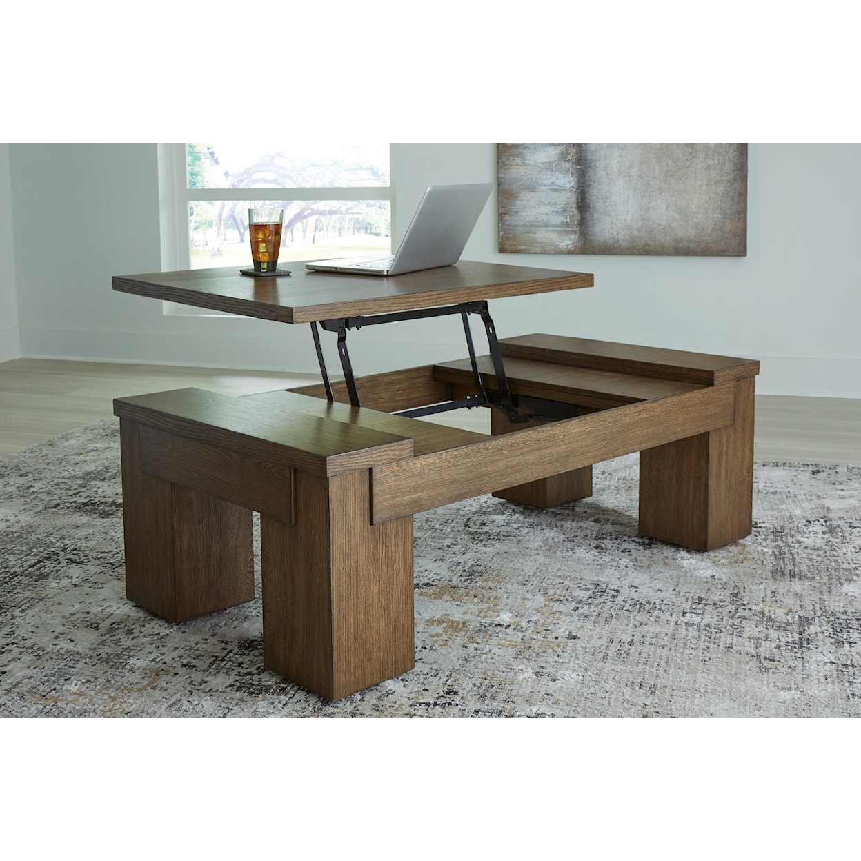 Signature Design by Ashley Rosswain Lift-Top Coffee Table