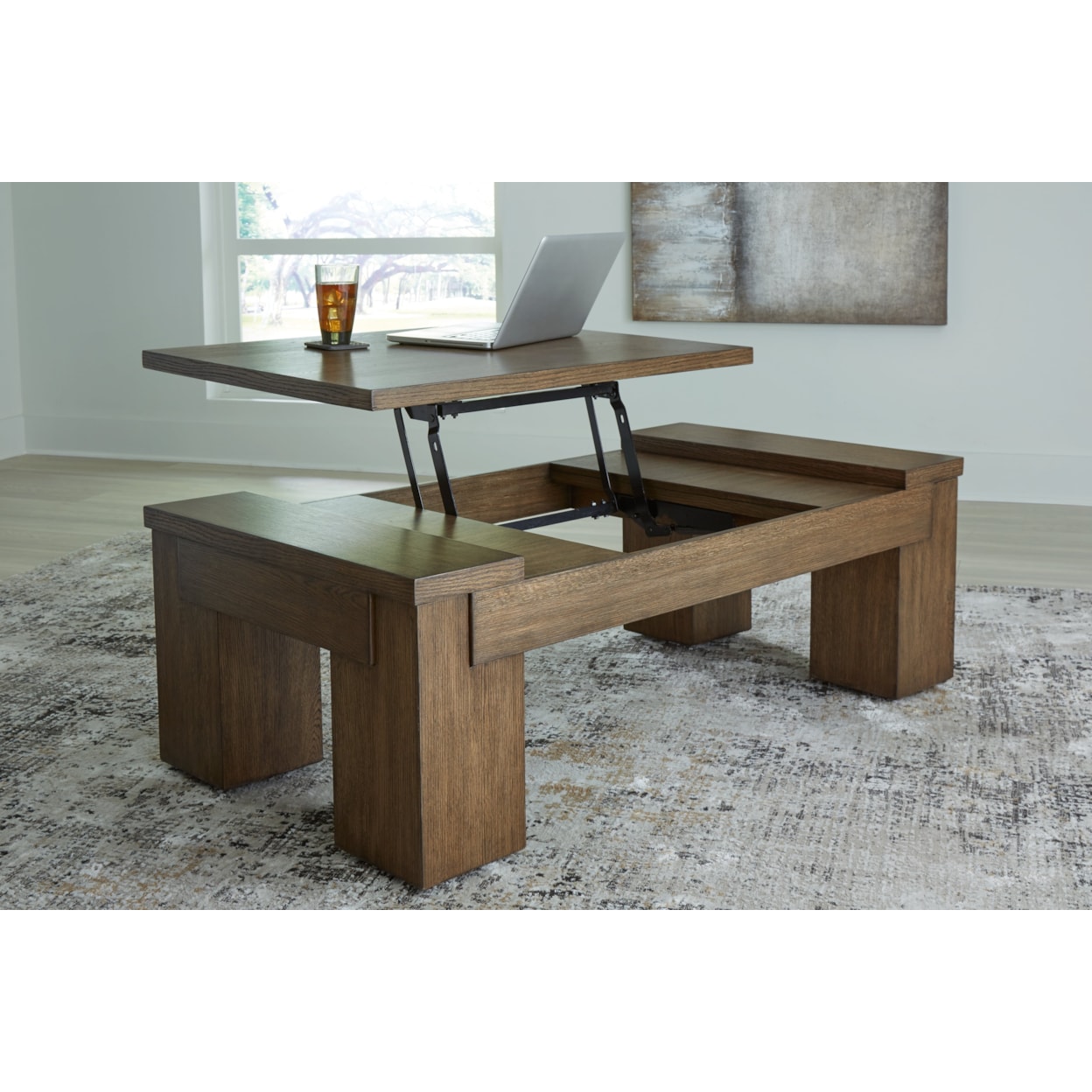 Signature Design by Ashley Rosswain T763-9 Lift-Top Coffee Table ...