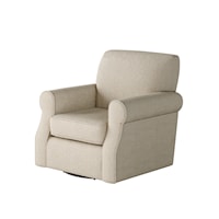 Swivel Chair with Rolled Arms