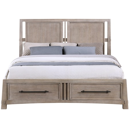 Queen Bed with Storage
