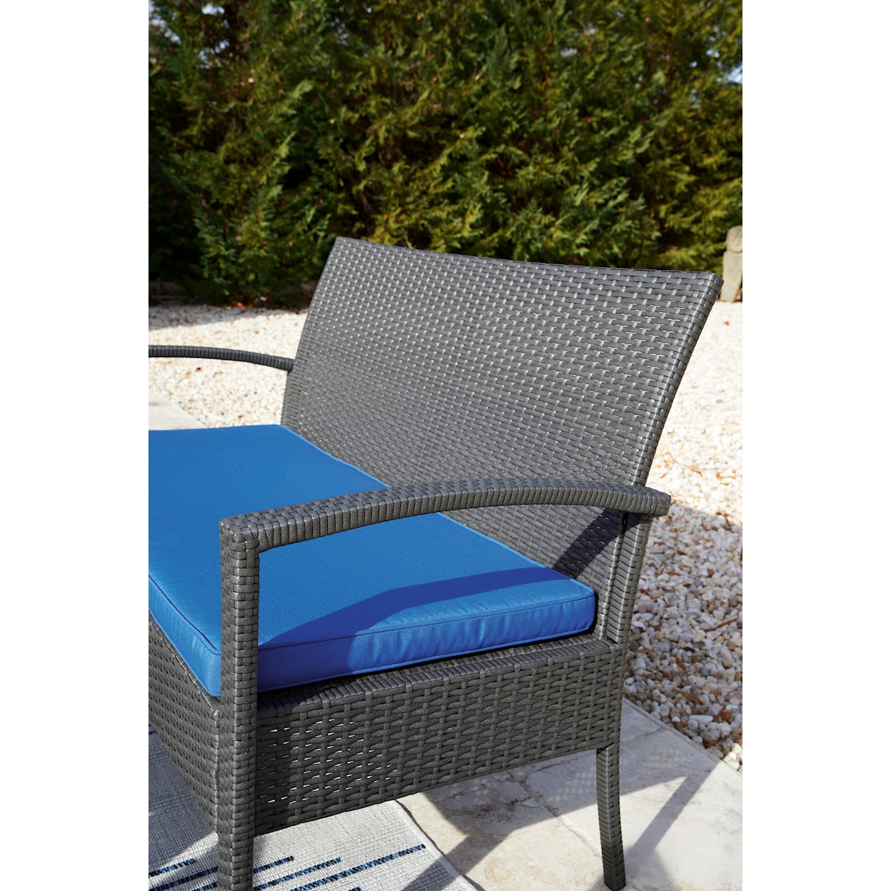 Signature Design by Ashley Alina Outdoor Loveseat/Chairs/Table Set