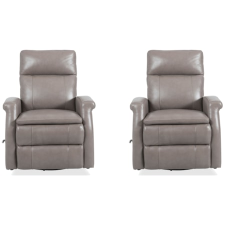 Manual Swivel Glider Recliner (Set of 2)