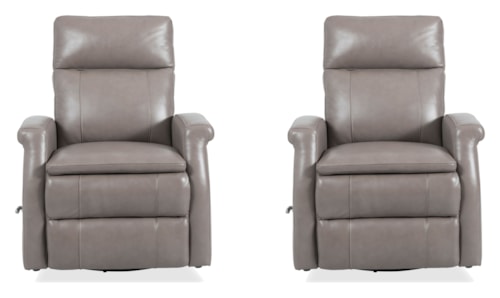Contemporary Manual Swivel Glider Recliner (Set of 2)