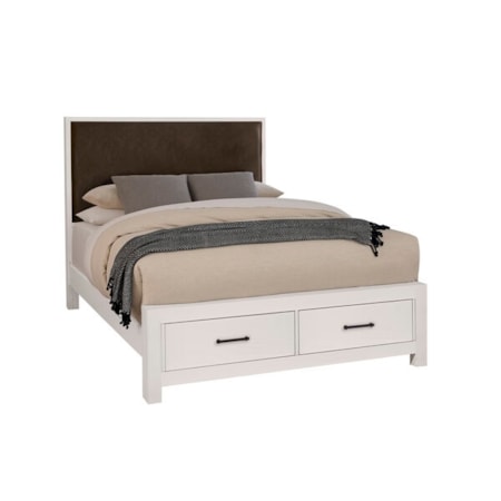 King Upholstered Storage Bed