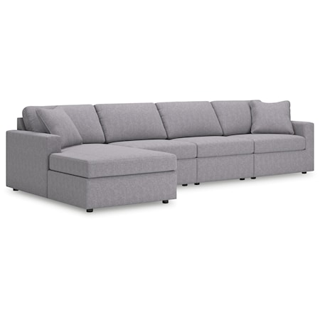 4-Piece Sectional With Chaise