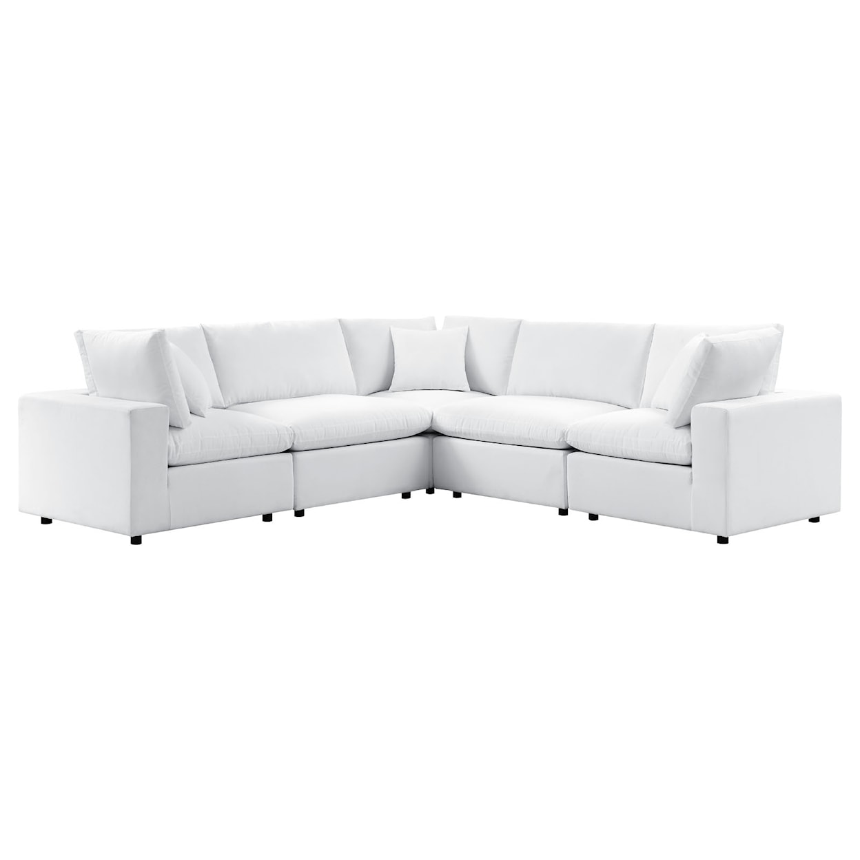 Modway Commix Outdoor 5-Piece Sectional Sofa