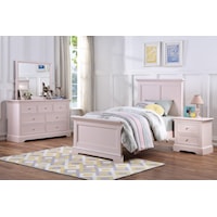 Transitional Youth 4-Piece Twin Bedroom Set