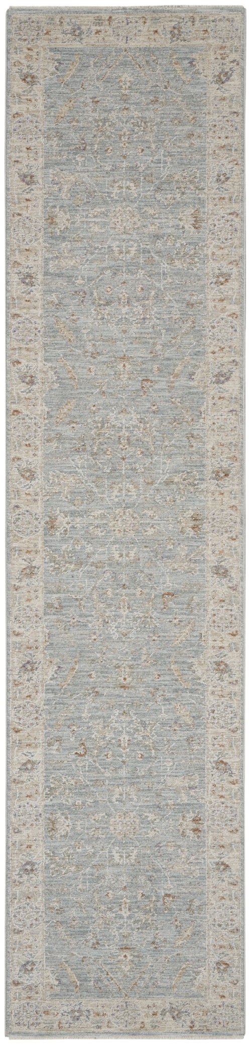2'3" x 10'2" Blue Runner Rug