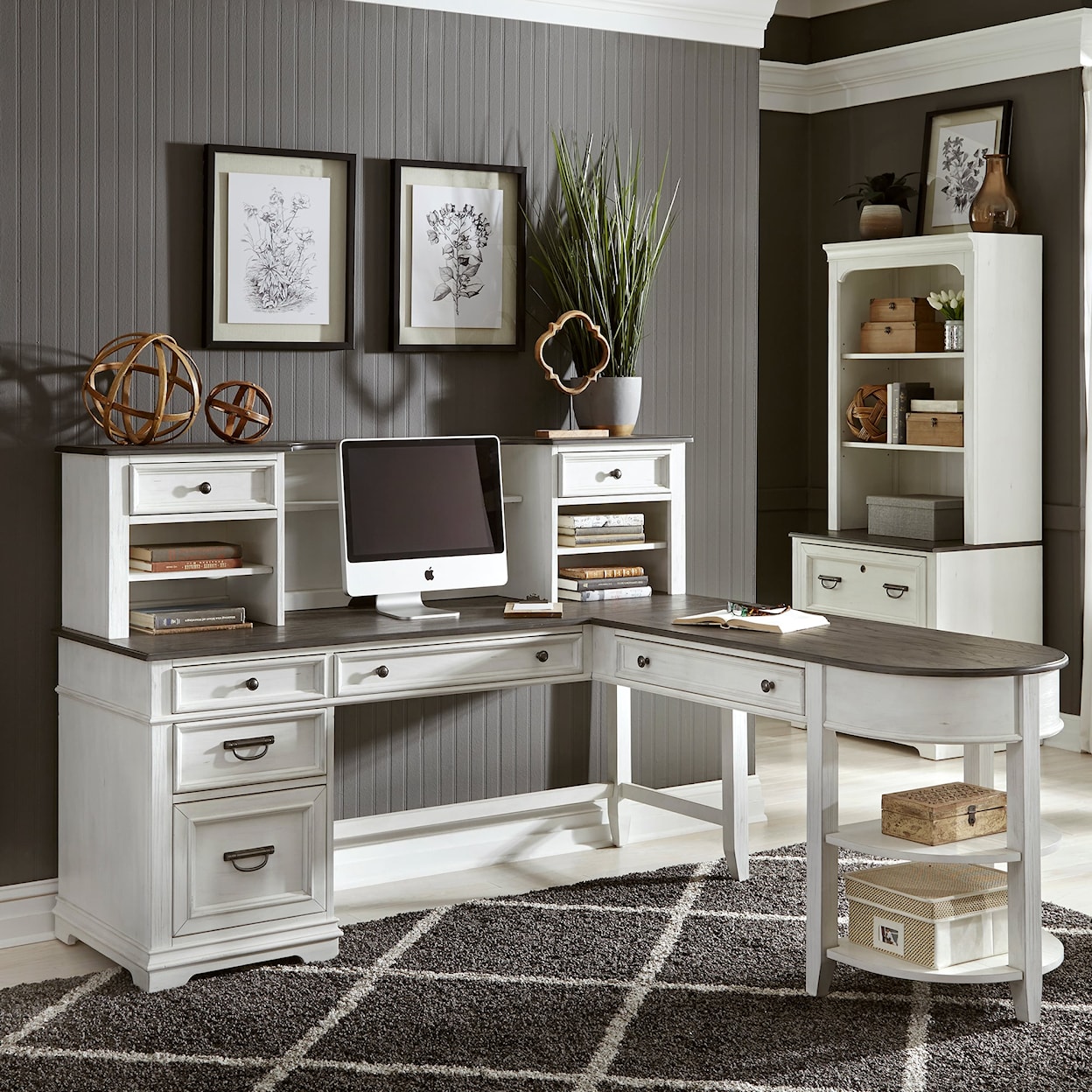 Liberty Furniture Allyson Park L-Shaped Desk