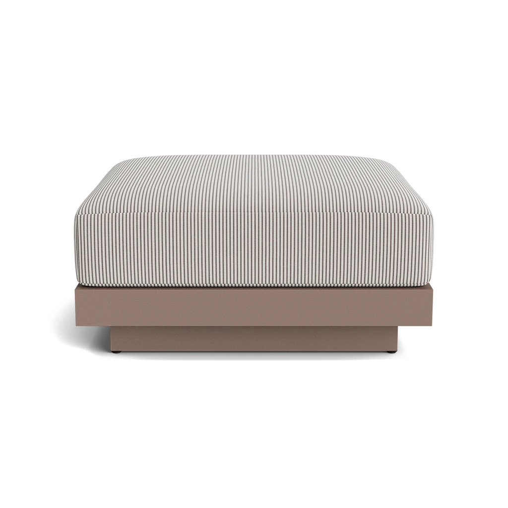 Square Accent Ottoman w/Plinth Base
