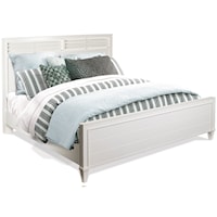 Contemporary Queen Bed with Panel Headboard