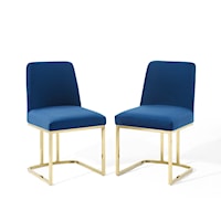 Velvet Dining Chairs - Set of 2
