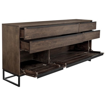 4-Drawer Sideboard with 2-Hatches