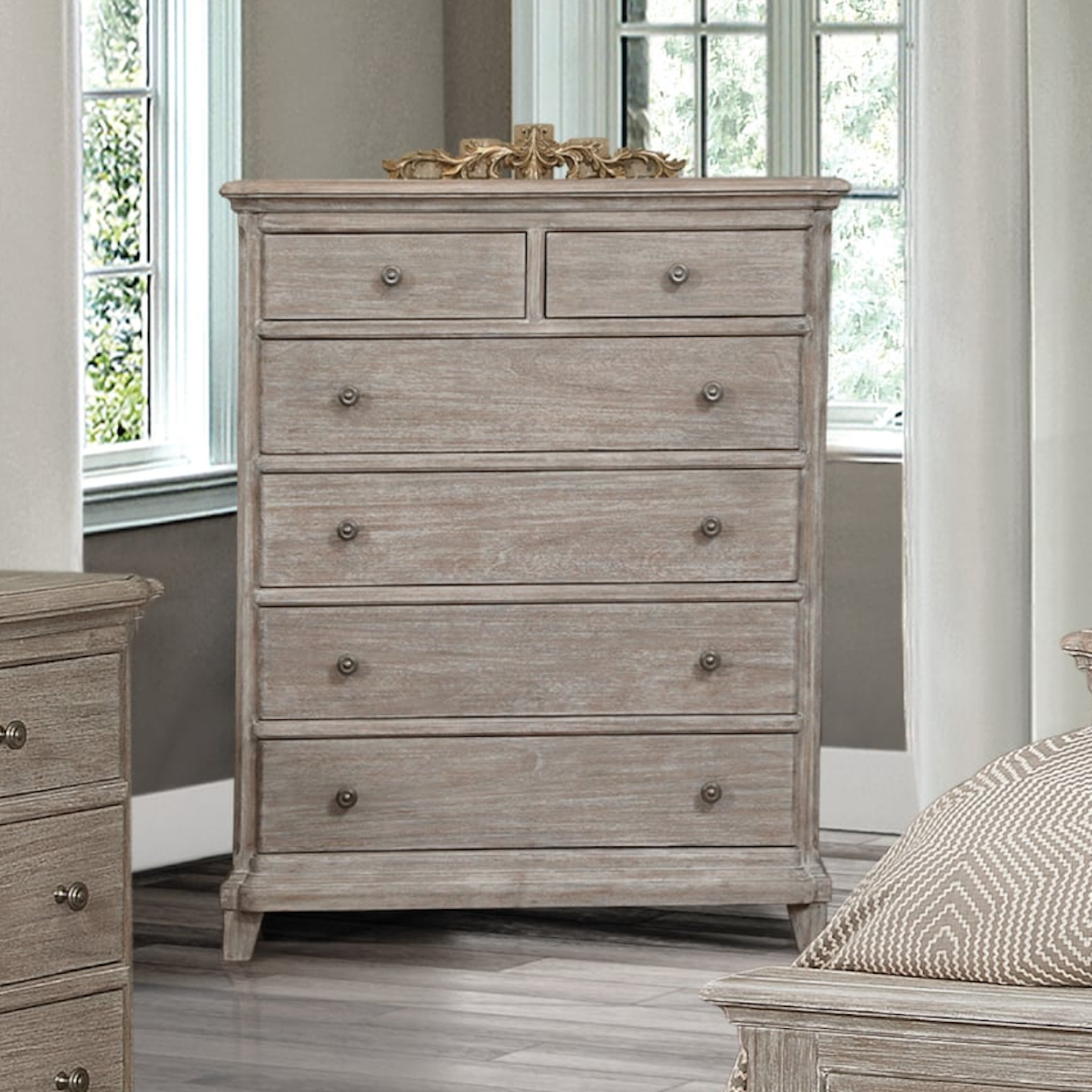 American Woodcrafters Painters Creek 6-Drawer Chest