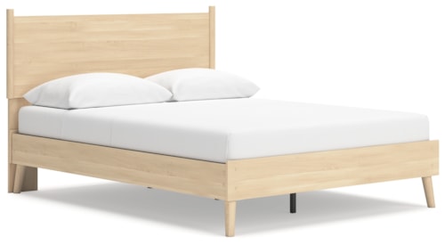 Casual Queen Platform Panel Bed