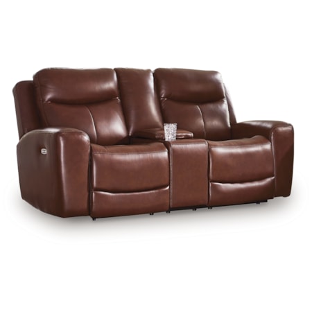 Pwr Rec Loveseat/Con/Adj Hdrst