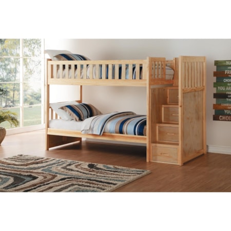 Twin/Twin Step Bunk Bed